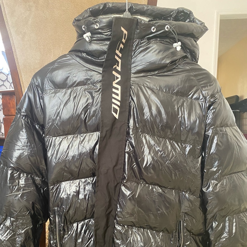 Black Black Pyramid bubble coat
